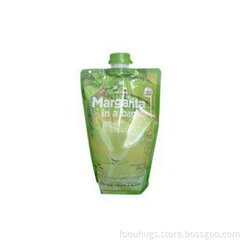 Beverage Spout Pouch Packaging / Flat Bottom Gusset Bags Hi